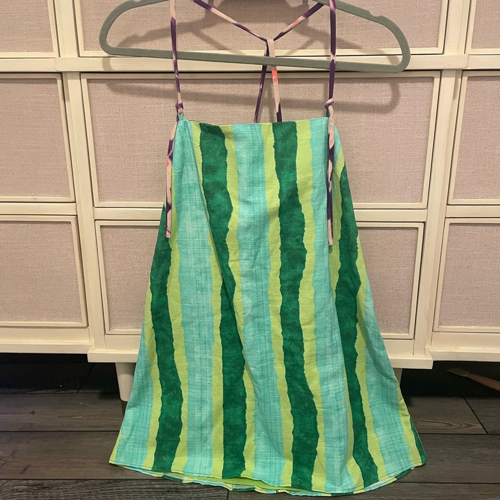 Zara Green and Blue Dress